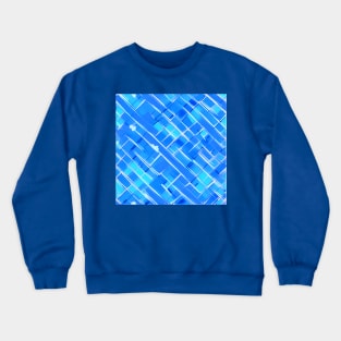 Comic Book Style Blue Brick Wall (MD23Bgs008b) Crewneck Sweatshirt